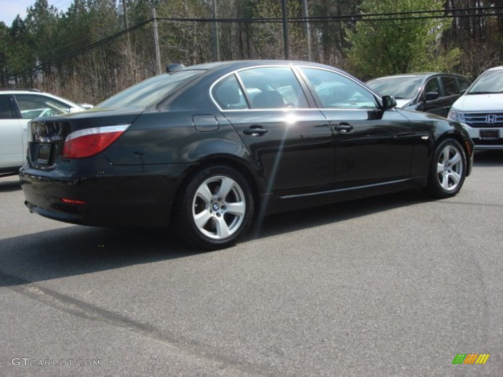 2008 5 Series 535i Sedan - Jet Black / Black photo #5