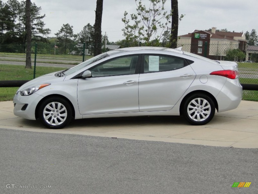 Radiant Silver 2011 Hyundai Elantra GLS Exterior Photo #62668613