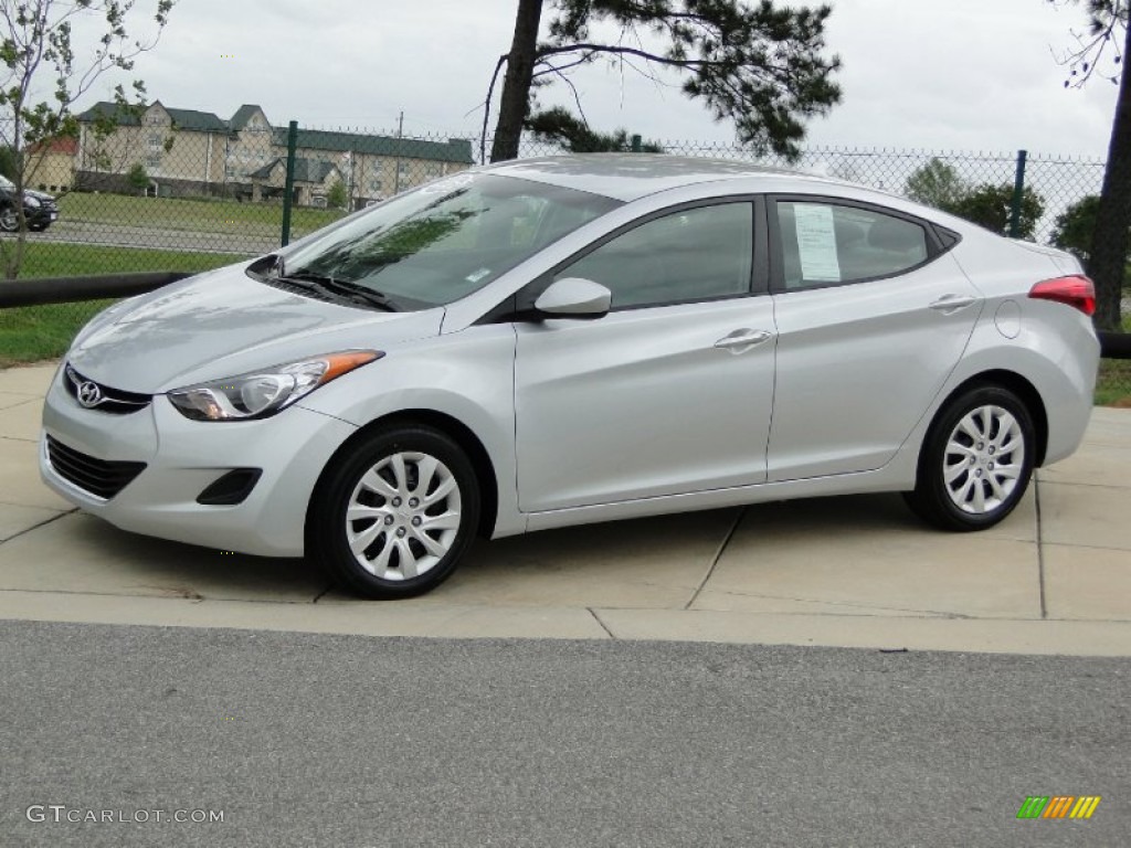 Radiant Silver 2011 Hyundai Elantra GLS Exterior Photo #62668622