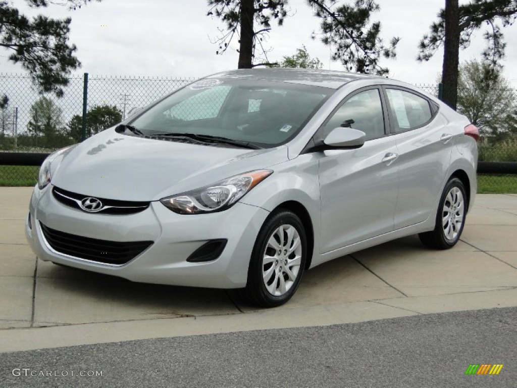 Radiant Silver 2011 Hyundai Elantra GLS Exterior Photo #62668634