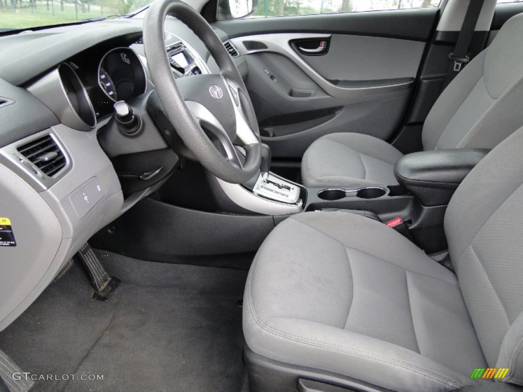 Gray Interior 2011 Hyundai Elantra GLS Photo #62668648