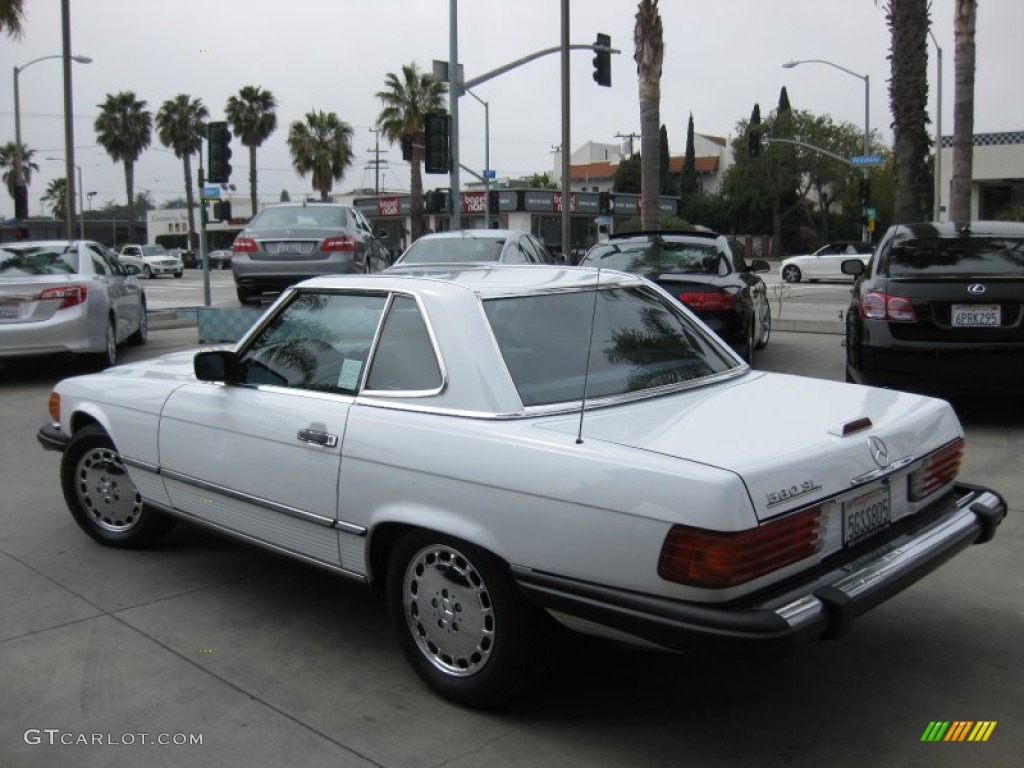 Arctic White 1989 Mercedes-Benz SL Class 560 SL Roadster Exterior Photo #62668679