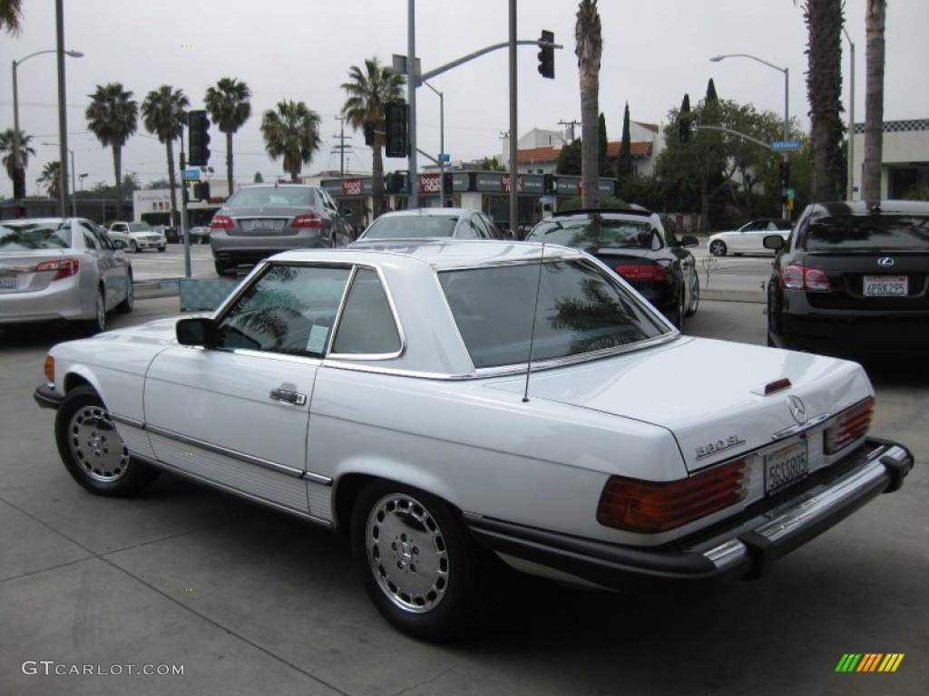 1989 SL Class 560 SL Roadster - Arctic White / Grey photo #4