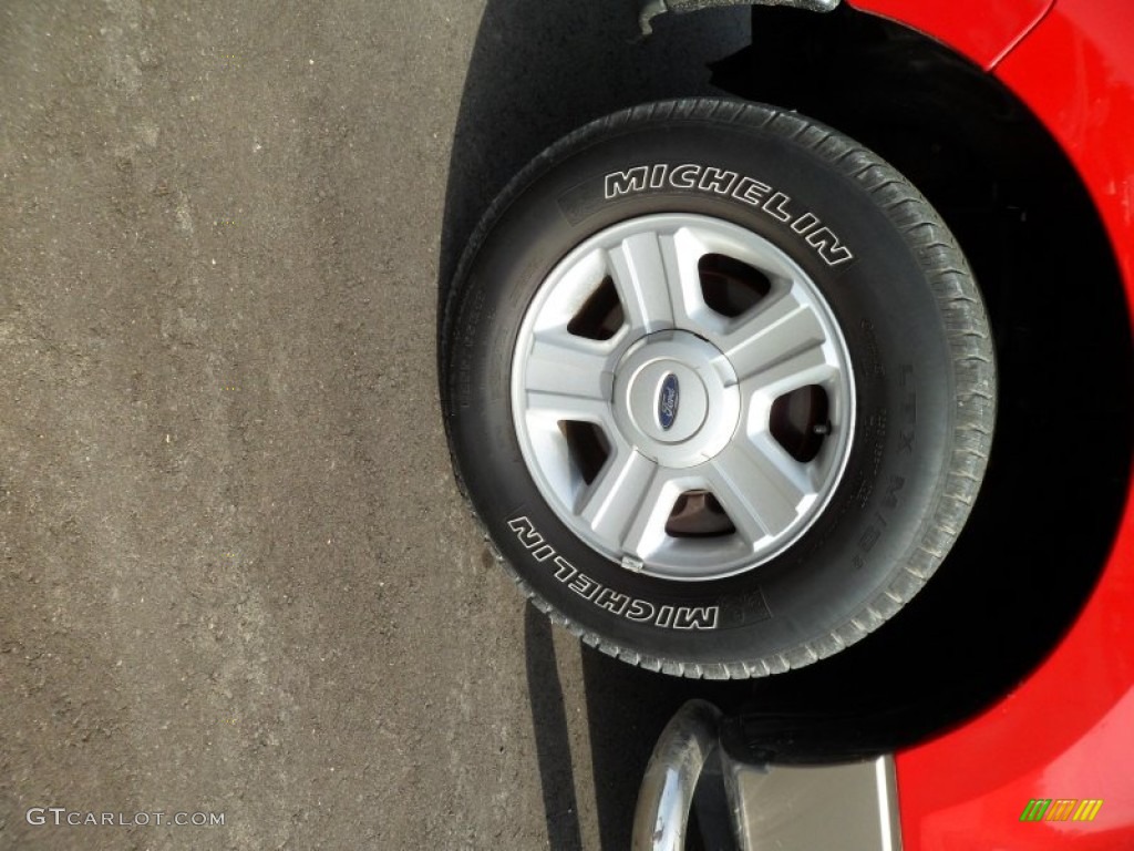 2004 F150 XLT Regular Cab - Bright Red / Tan photo #10