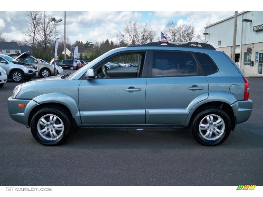 2006 Tucson Limited 4x4 - Alpine Frost / Gray photo #9