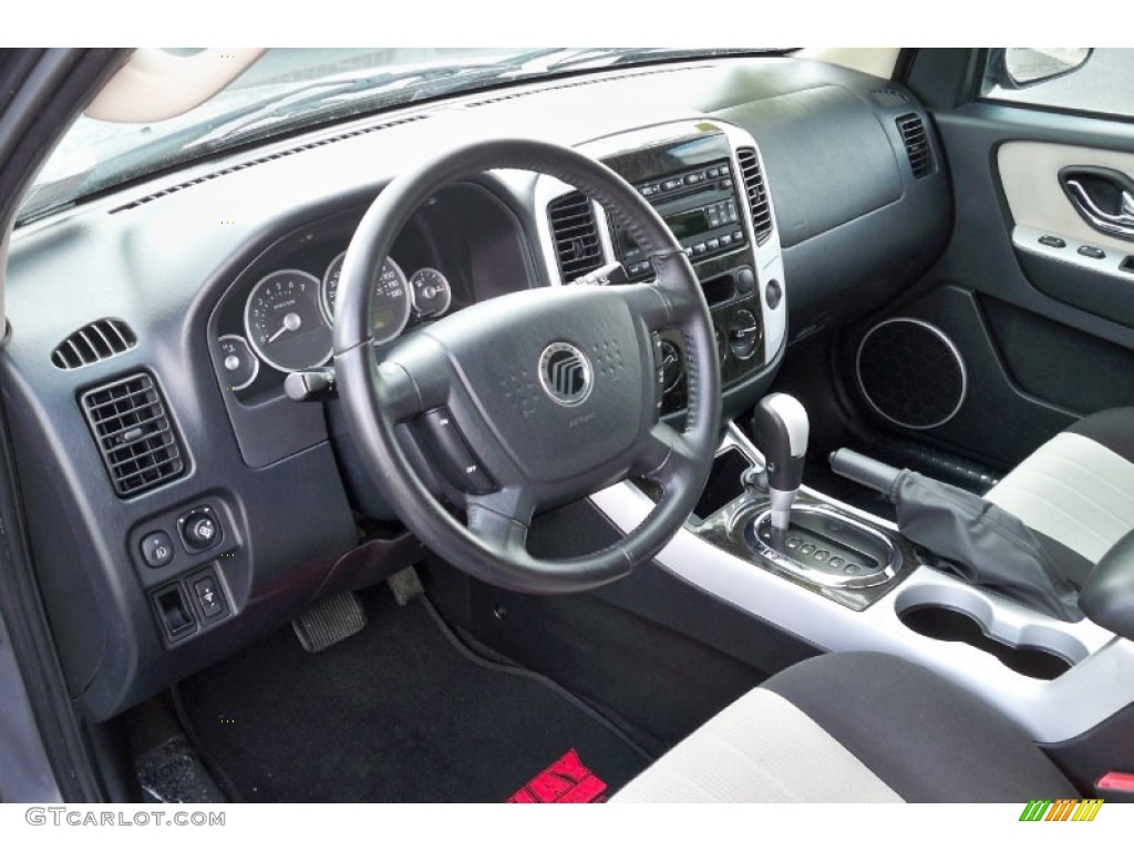 Black/Light Parchment Interior 2007 Mercury Mariner Luxury 4WD Photo #62669618