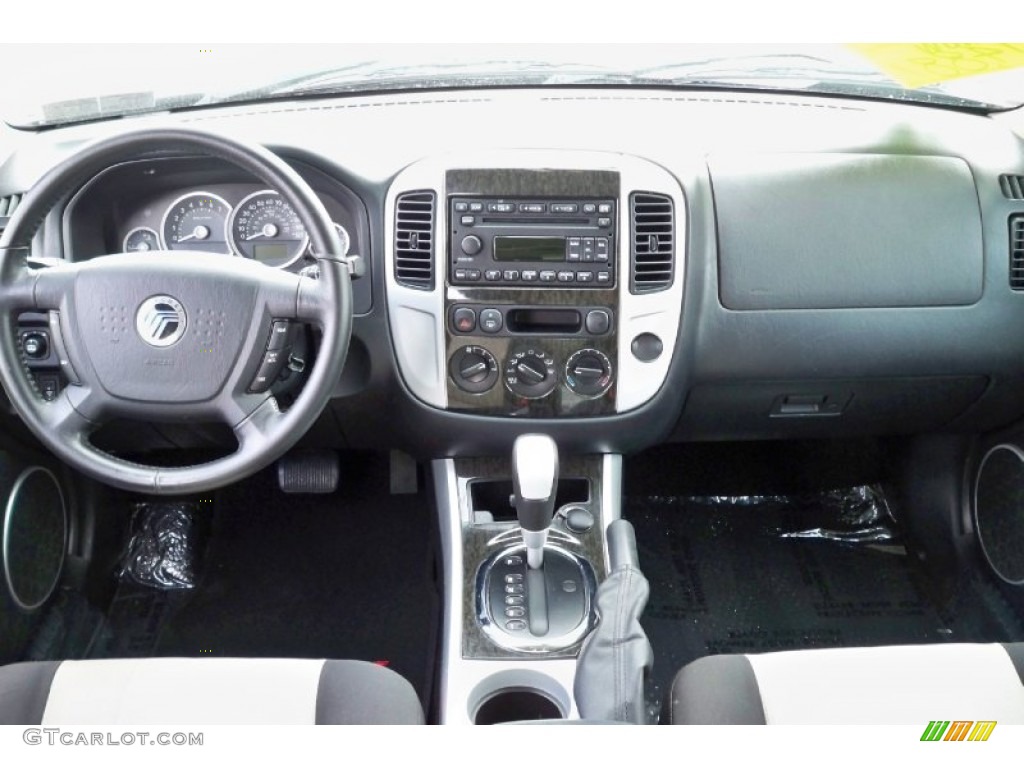 2007 Mercury Mariner Luxury 4WD Black/Light Parchment Dashboard Photo #62669753