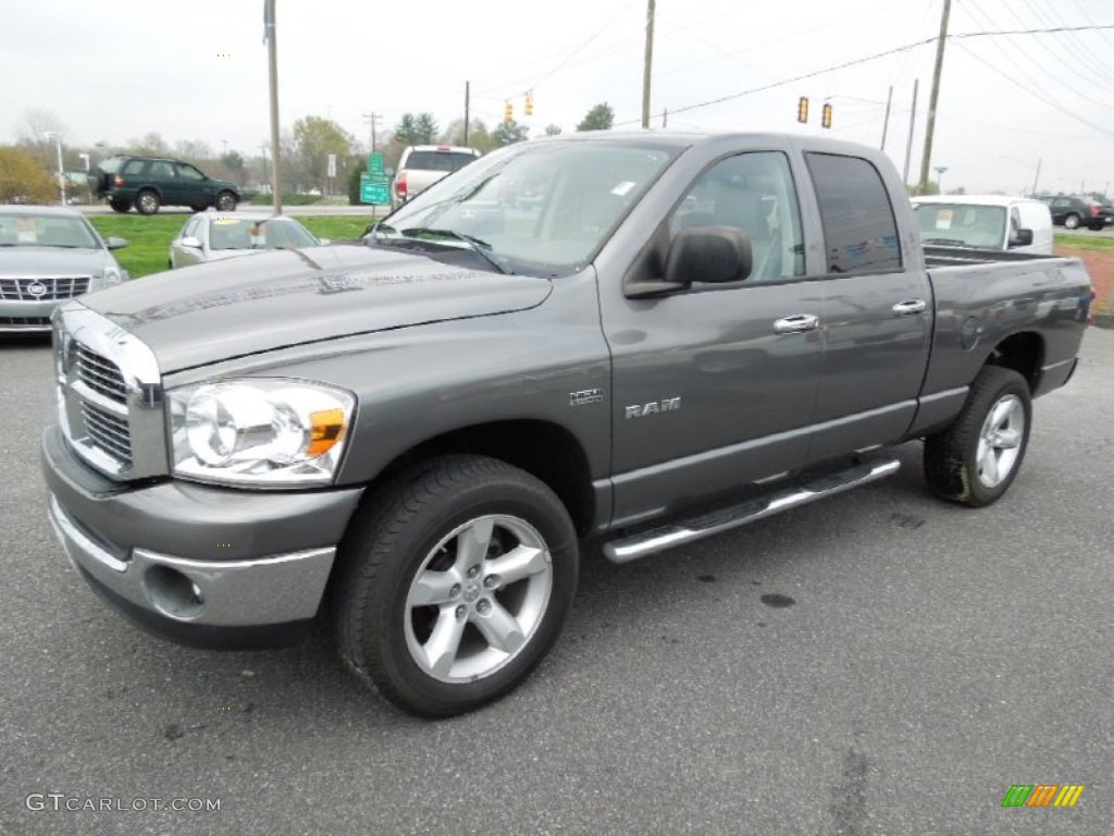 2008 Ram 1500 Big Horn Edition Quad Cab 4x4 - Mineral Gray Metallic / Medium Slate Gray photo #1