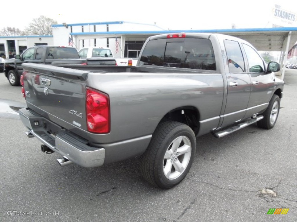 2008 Ram 1500 Big Horn Edition Quad Cab 4x4 - Mineral Gray Metallic / Medium Slate Gray photo #4