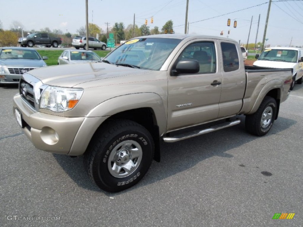 2007 Tacoma V6 Access Cab 4x4 - Desert Sand Mica / Taupe photo #1