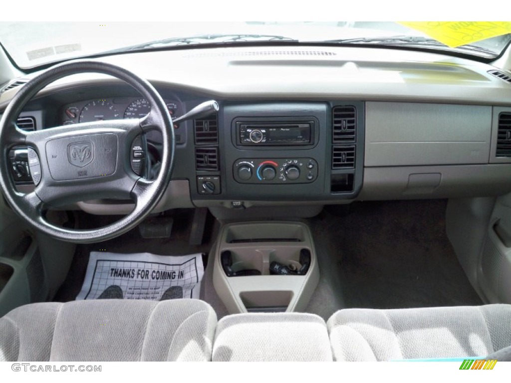 2003 Dakota SLT Quad Cab 4x4 - Graphite Metallic / Dark Slate Gray photo #22