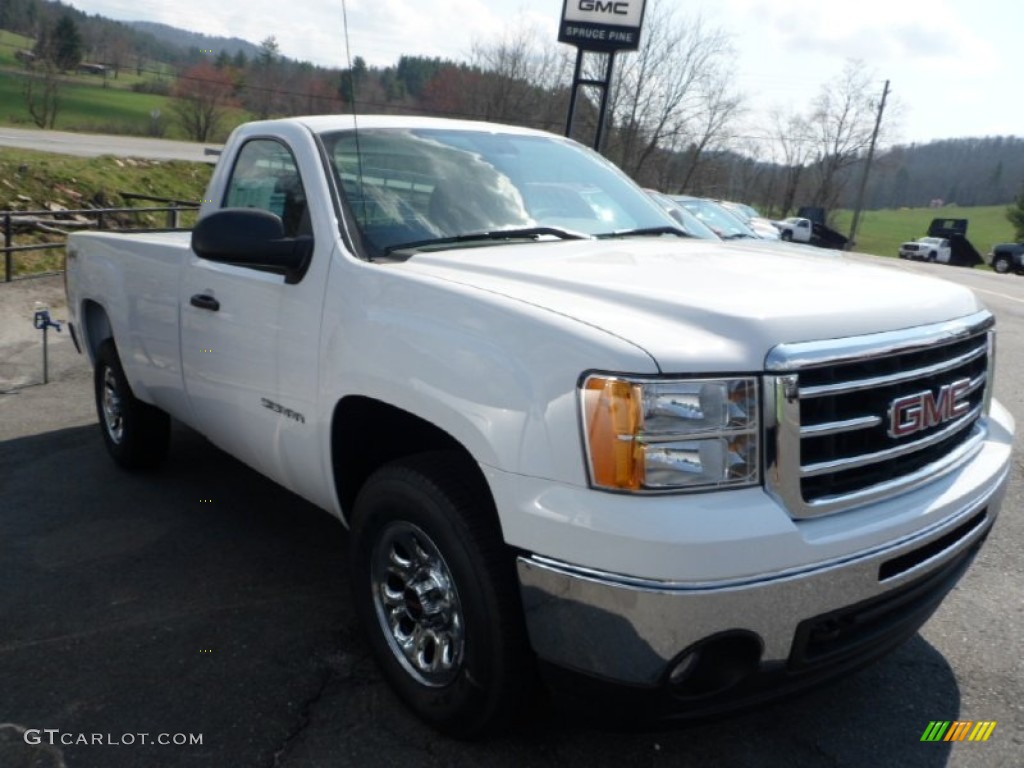 2012 Sierra 1500 Regular Cab 4x4 - Summit White / Dark Titanium photo #2