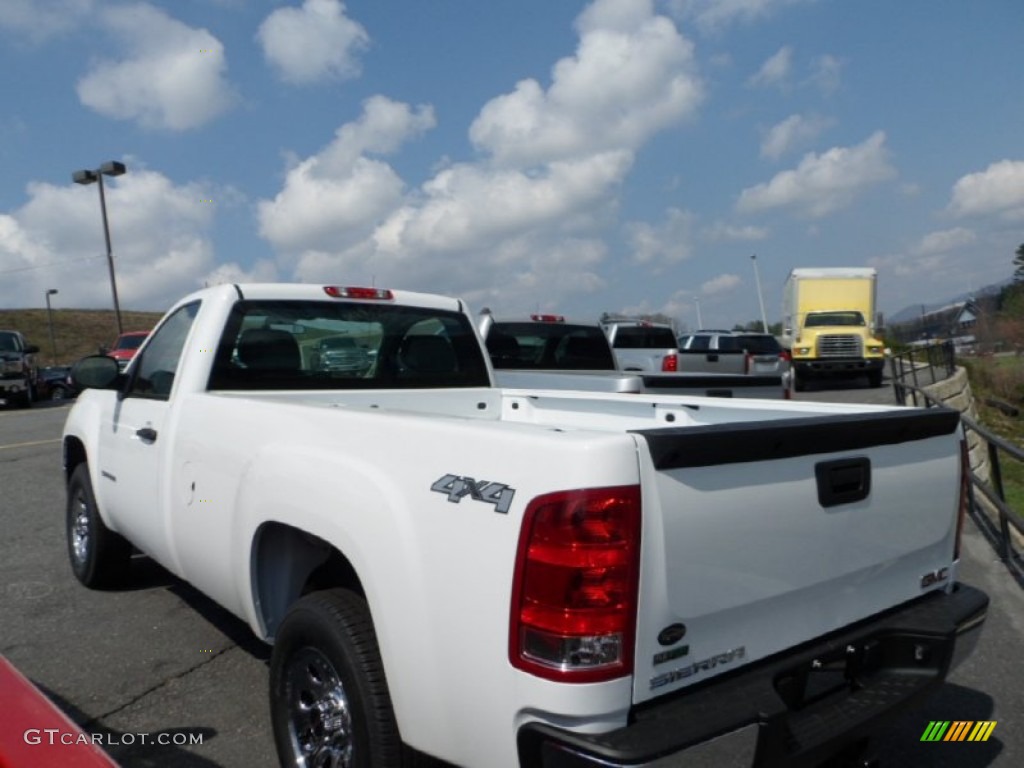 2012 Sierra 1500 Regular Cab 4x4 - Summit White / Dark Titanium photo #7