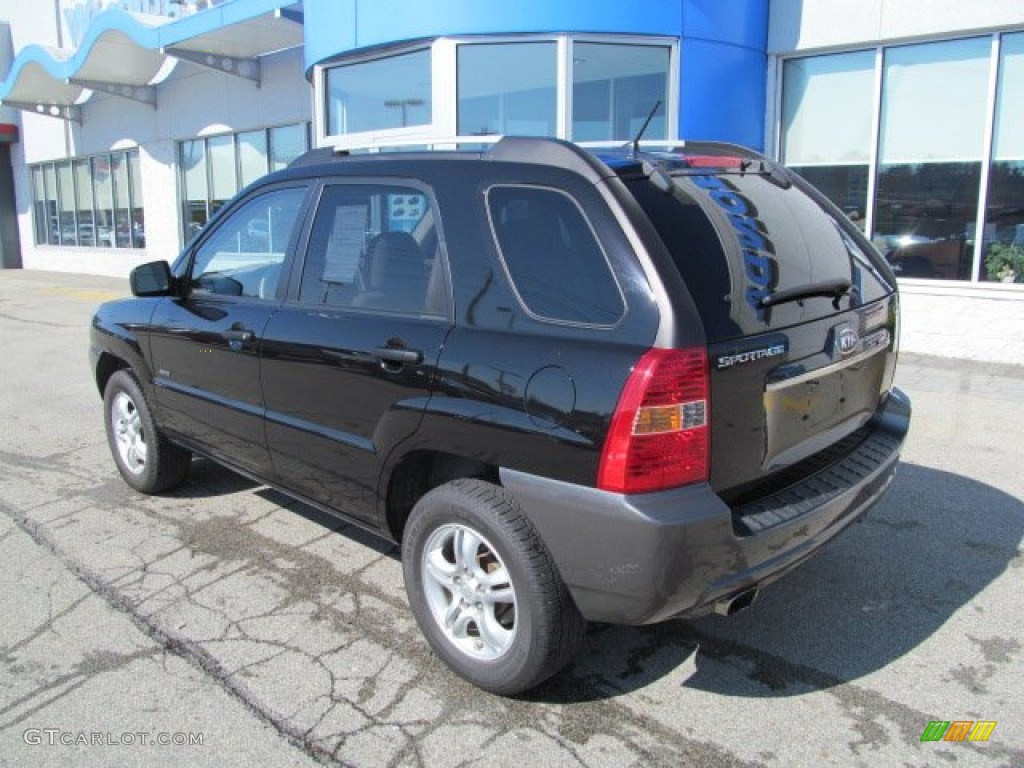 2008 Sportage LX V6 4x4 - Black Cherry Metallic / Beige photo #5