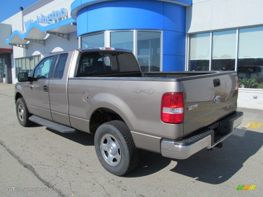 2005 F150 XLT SuperCab 4x4 - Arizona Beige Metallic / Tan photo #4