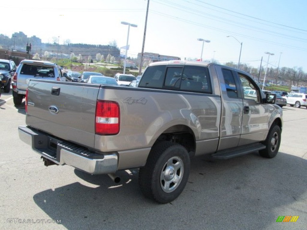 2005 F150 XLT SuperCab 4x4 - Arizona Beige Metallic / Tan photo #7