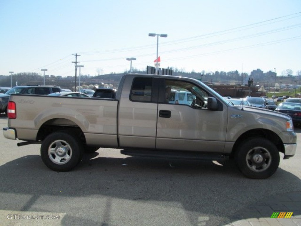 2005 F150 XLT SuperCab 4x4 - Arizona Beige Metallic / Tan photo #8