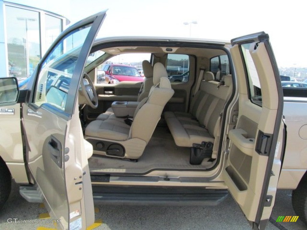 2005 F150 XLT SuperCab 4x4 - Arizona Beige Metallic / Tan photo #12