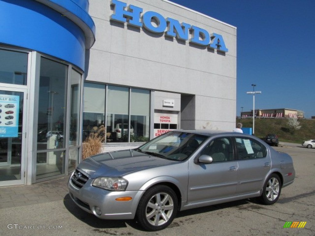 2003 Maxima GLE - Sheer Silver / Frost photo #1