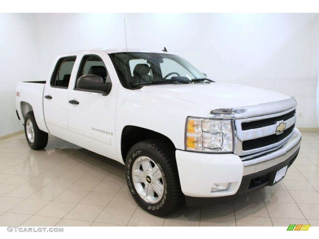 2008 Silverado 1500 Z71 Crew Cab 4x4 - Summit White / Ebony photo #1