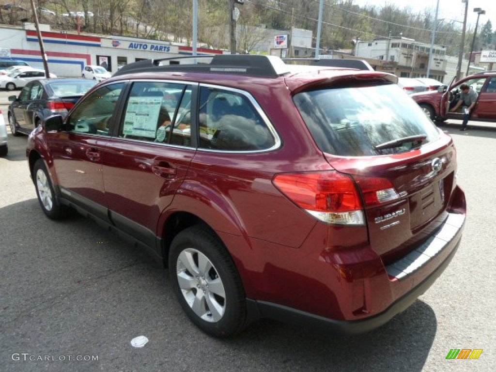 2012 Outback 2.5i - Ruby Red Pearl / Off Black photo #2