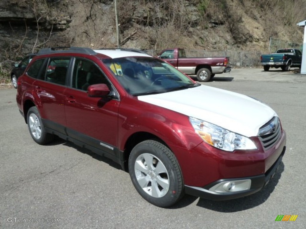 2012 Outback 2.5i - Ruby Red Pearl / Off Black photo #5
