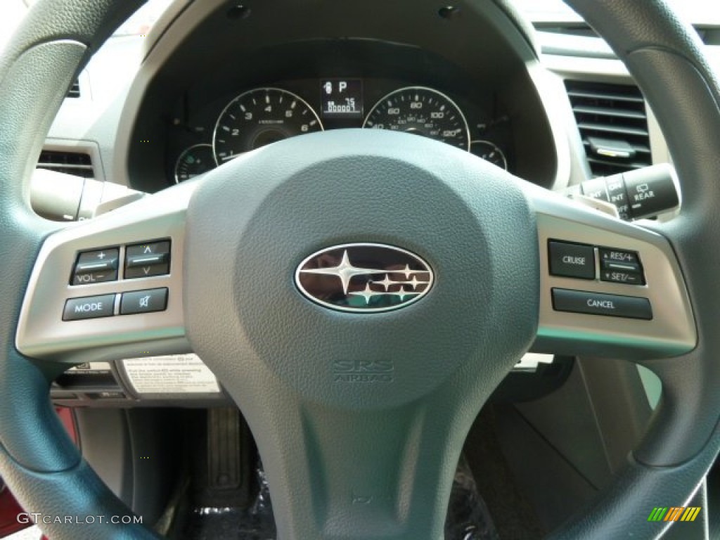 2012 Outback 2.5i - Ruby Red Pearl / Off Black photo #13