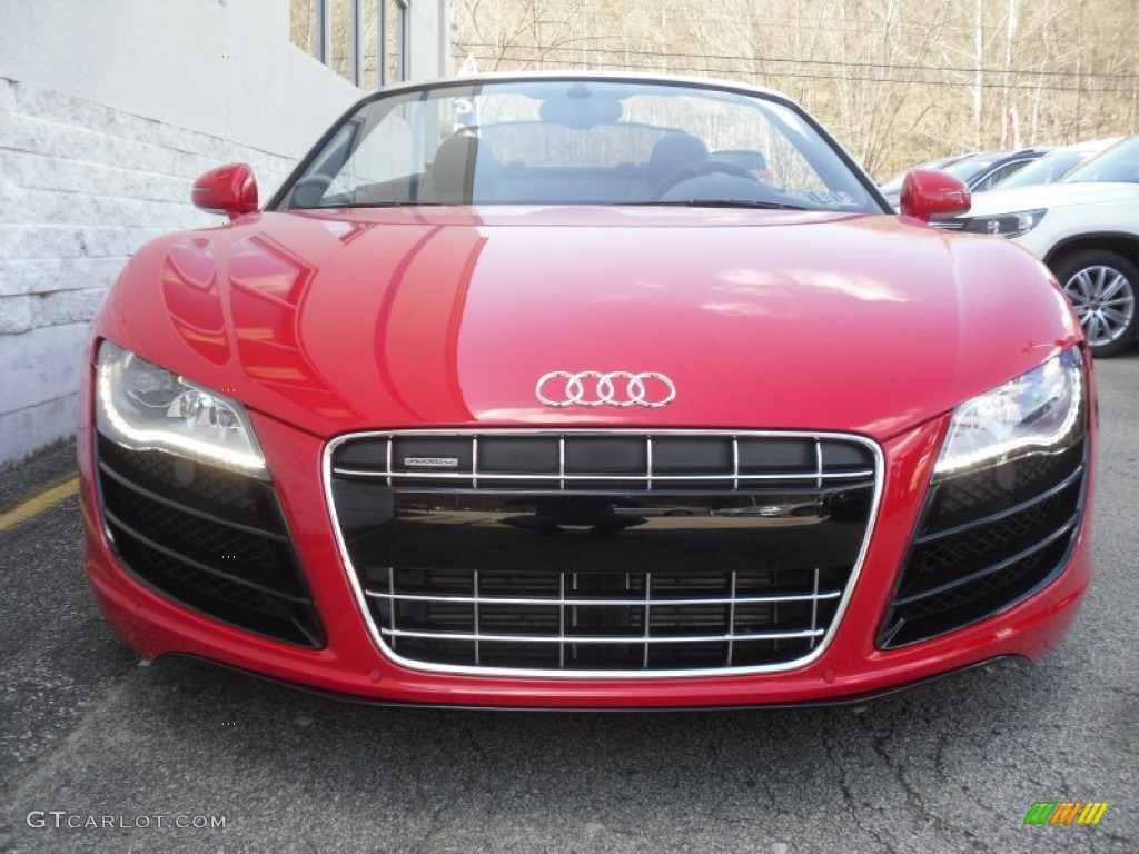 Brilliant Red 2011 Audi R8 Spyder 5.2 FSI quattro Exterior Photo #62676436