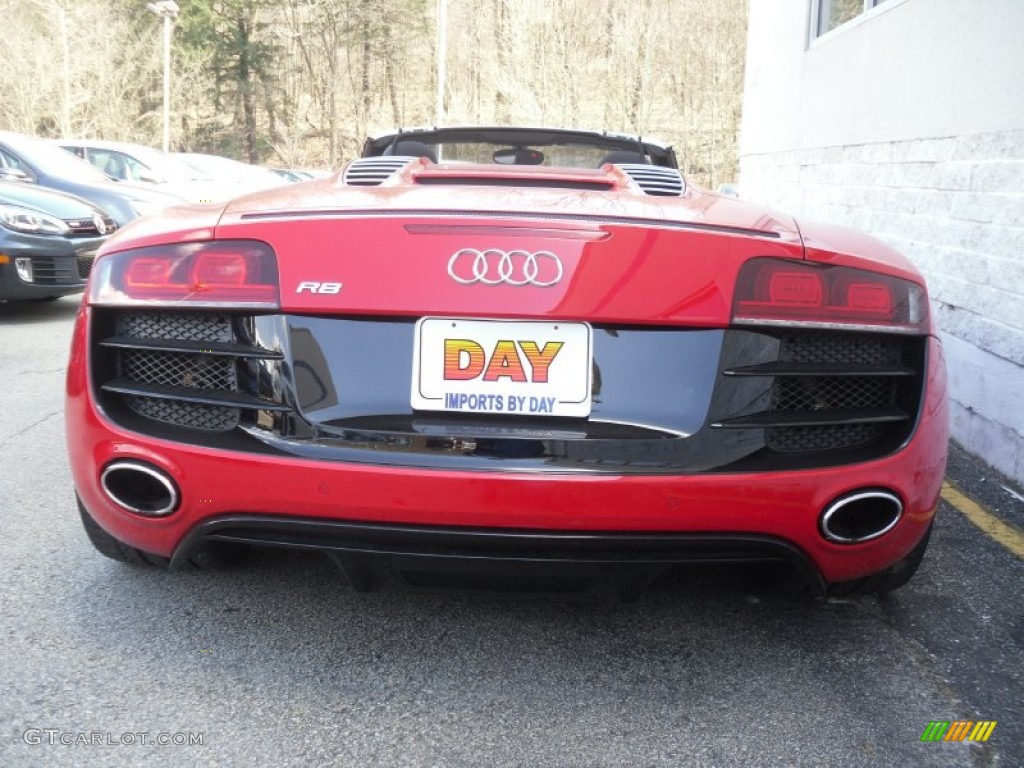 2011 R8 Spyder 5.2 FSI quattro - Brilliant Red / Black Fine Nappa Leather photo #6