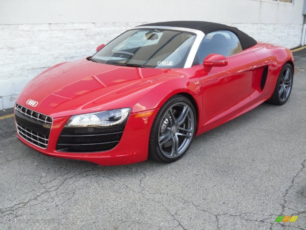 Brilliant Red 2011 Audi R8 Spyder 5.2 FSI quattro Exterior Photo #62676512