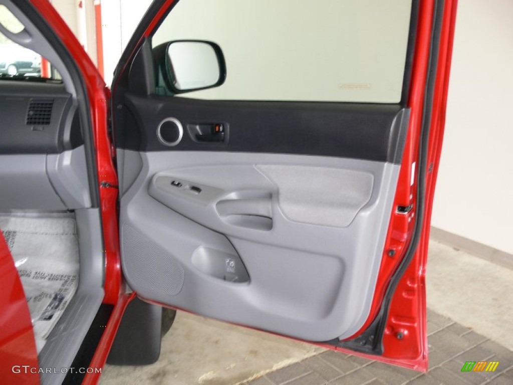 2009 Tacoma V6 PreRunner Access Cab - Barcelona Red Metallic / Graphite Gray photo #17