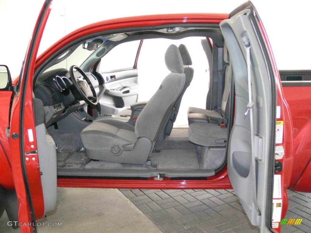 2009 Tacoma V6 PreRunner Access Cab - Barcelona Red Metallic / Graphite Gray photo #18