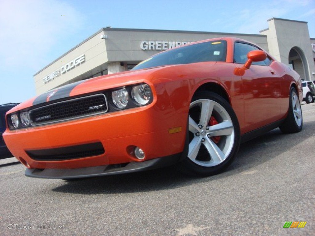 2009 Challenger SRT8 - HEMI Orange / Dark Slate Gray photo #1