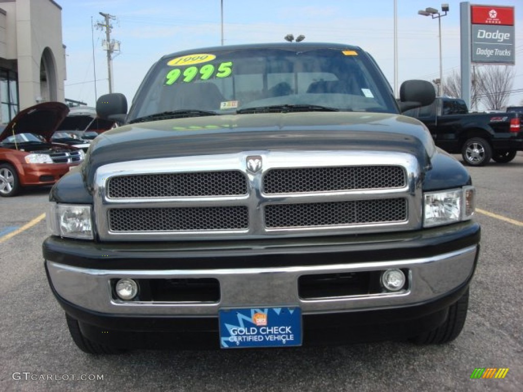 1999 Ram 1500 SLT Extended Cab - Black / Mist Gray photo #8