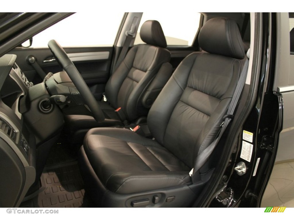2011 CR-V EX-L 4WD - Crystal Black Pearl / Black photo #9