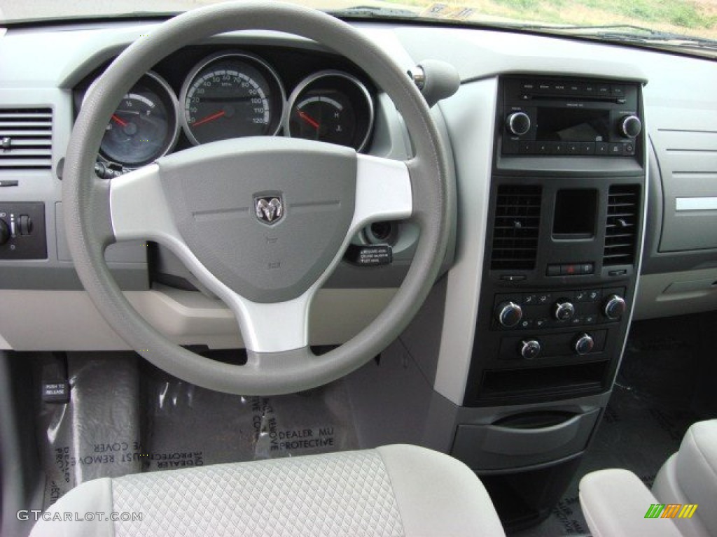 2010 Dodge Grand Caravan SE Medium Slate Gray/Light Shale Steering Wheel Photo #62679485
