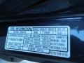 Info Tag of 1999 Accord LX Sedan
