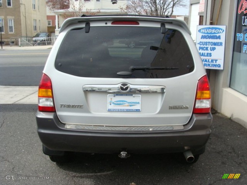 2003 Tribute LX-V6 4WD - Satin Silver Metallic / Dark Flint Gray photo #4