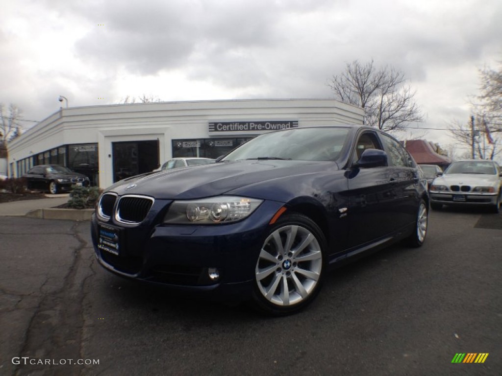 2011 3 Series 328i xDrive Sedan - Deep Sea Blue Metallic / Beige photo #1