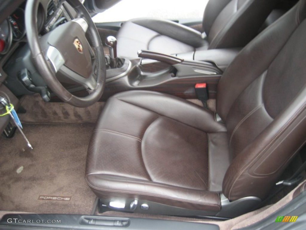 Cocoa Brown Interior 2005 Porsche 911 Carrera Cabriolet Photo #62680445