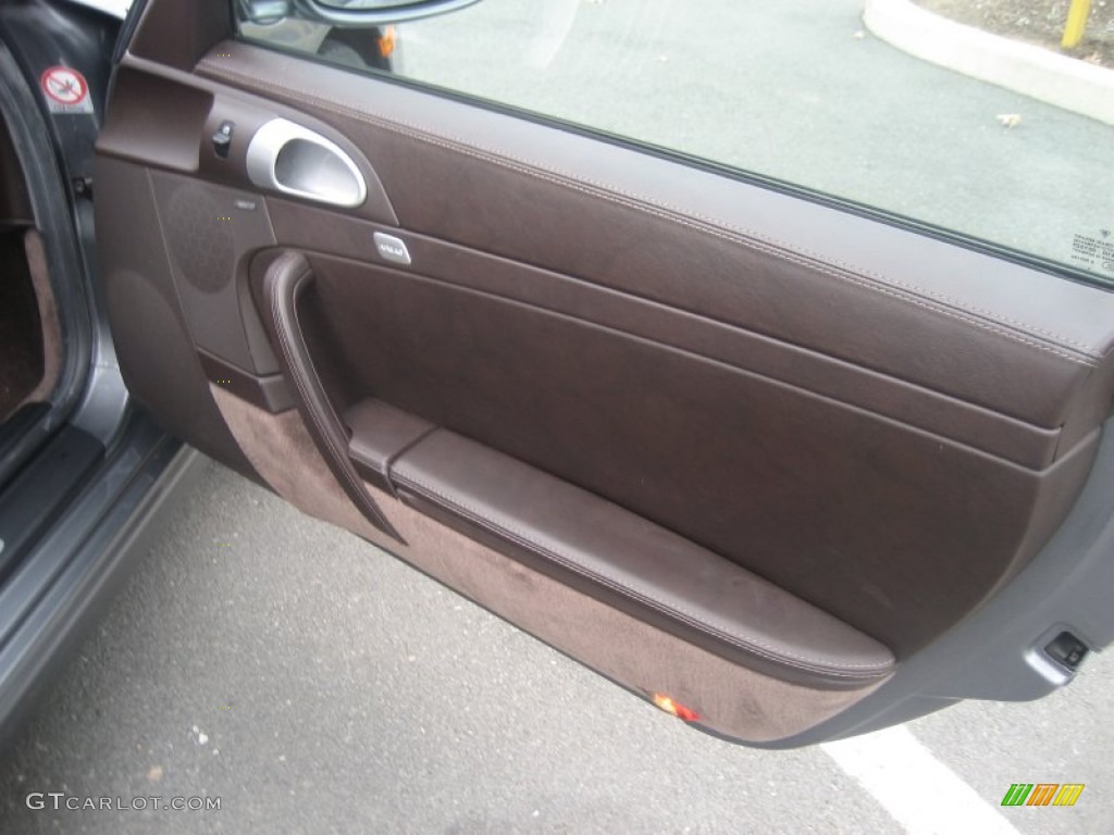 2005 Porsche 911 Carrera Cabriolet Cocoa Brown Door Panel Photo #62680453