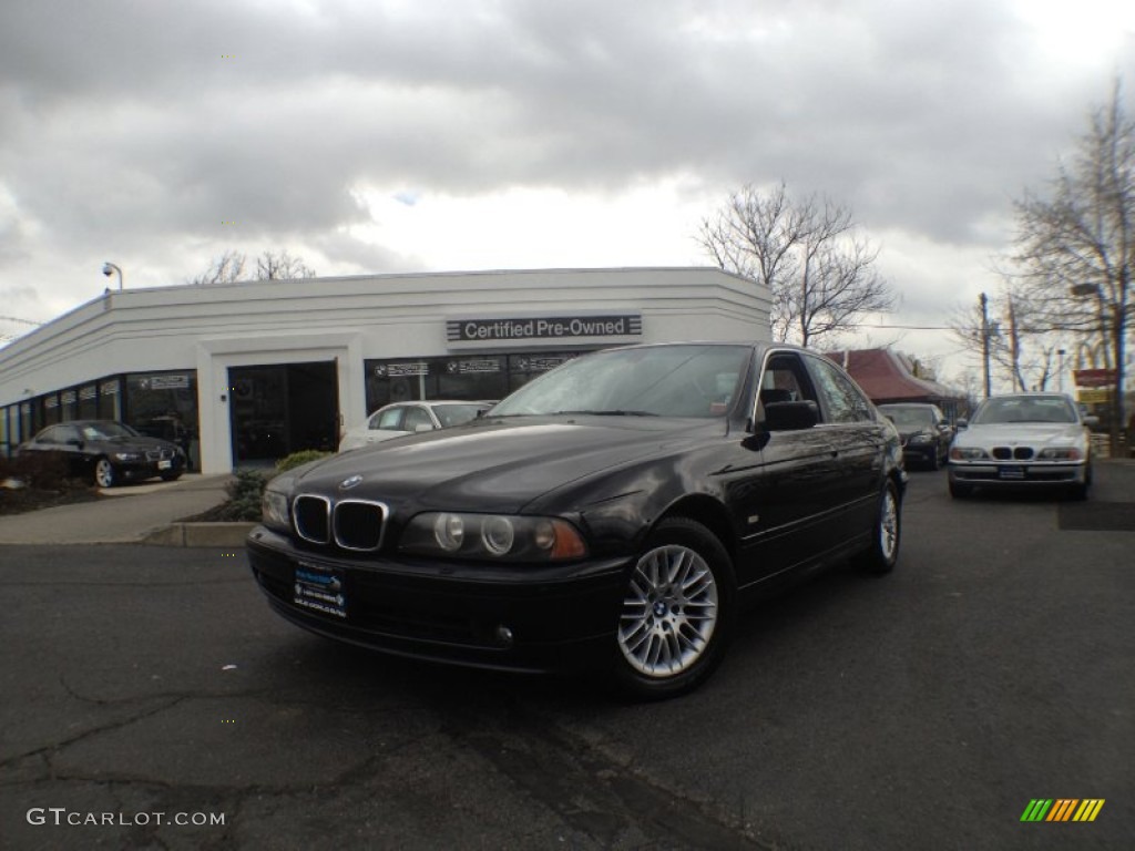 2003 5 Series 530i Sedan - Jet Black / Black photo #1