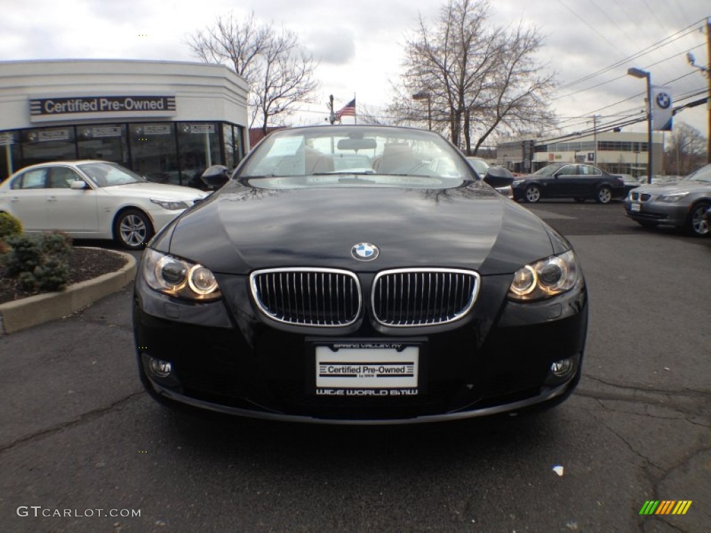 2009 3 Series 328i Convertible - Jet Black / Saddle Brown Dakota Leather photo #2