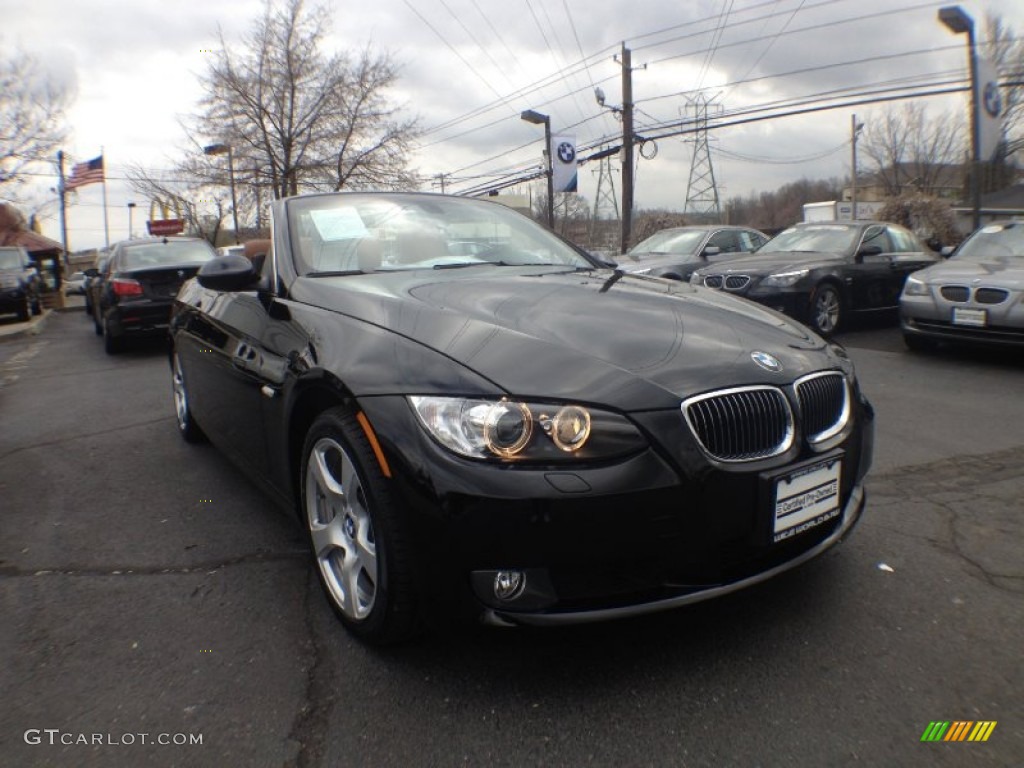 2009 3 Series 328i Convertible - Jet Black / Saddle Brown Dakota Leather photo #3
