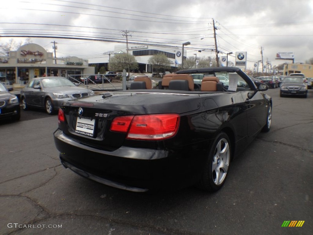 2009 3 Series 328i Convertible - Jet Black / Saddle Brown Dakota Leather photo #4