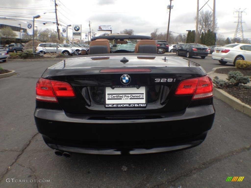 2009 3 Series 328i Convertible - Jet Black / Saddle Brown Dakota Leather photo #5