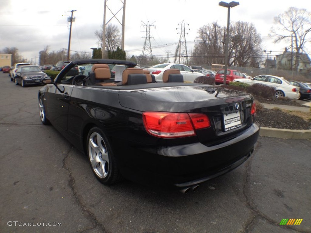 2009 3 Series 328i Convertible - Jet Black / Saddle Brown Dakota Leather photo #6