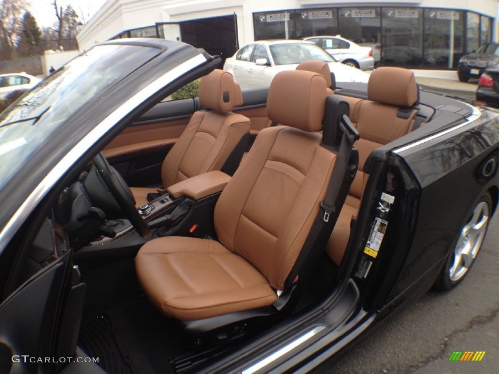 Saddle Brown Dakota Leather Interior 2009 BMW 3 Series 328i Convertible Photo #62680990