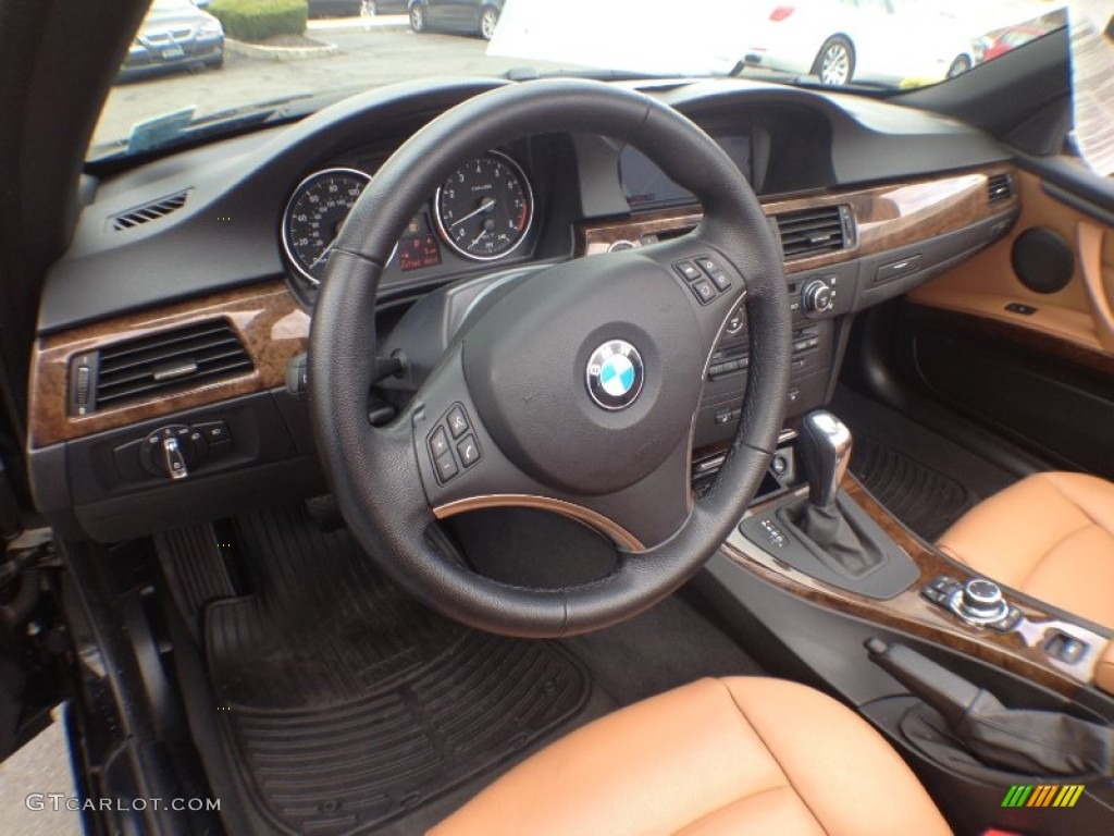 2009 3 Series 328i Convertible - Jet Black / Saddle Brown Dakota Leather photo #12