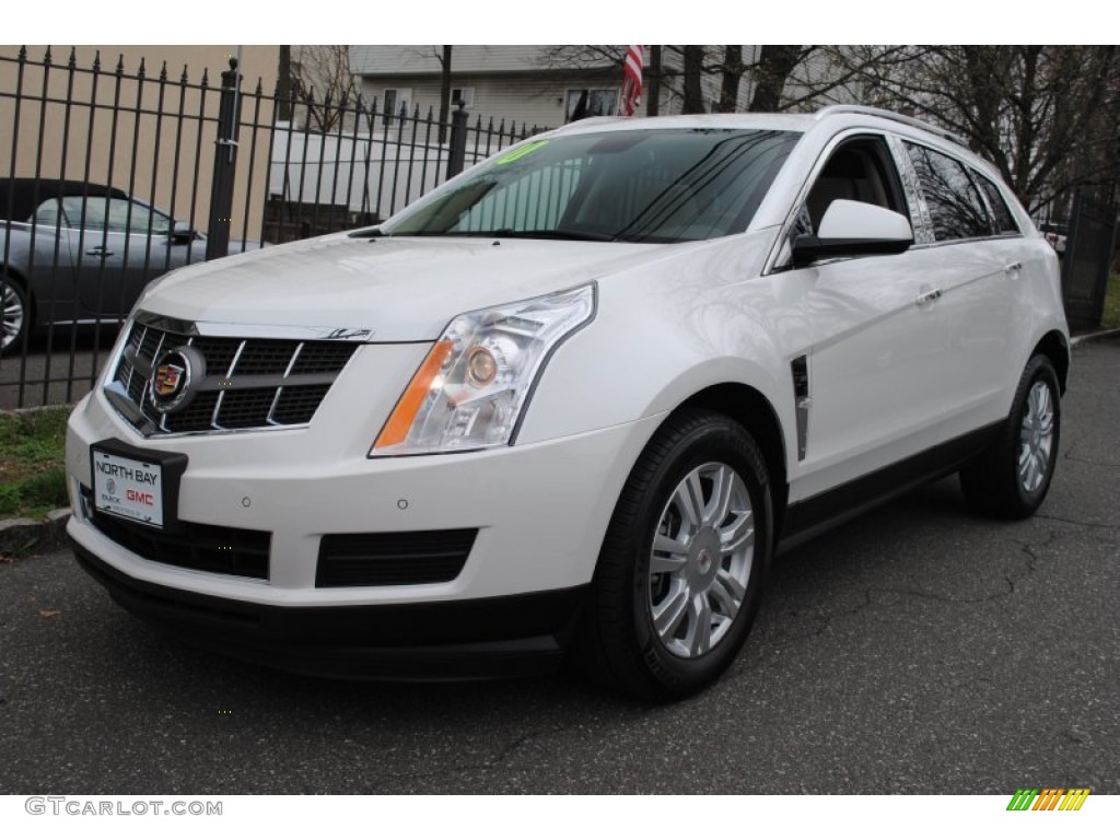 2010 SRX 4 V6 AWD - Platinum Ice Tricoat / Shale/Brownstone photo #1
